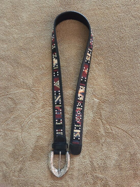 Vintage Leatherock Brown Western Belt 28-32\